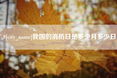 十堰我国的消防日是多少月多少日