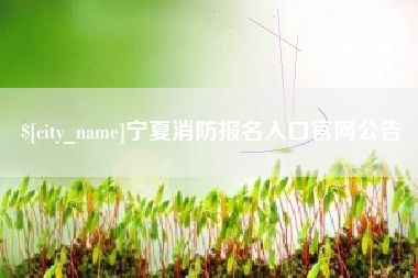 十堰宁夏消防报名入口官网公告