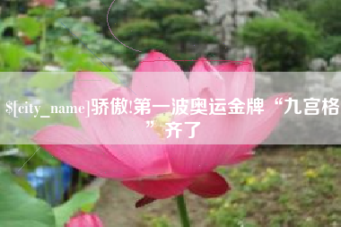 十堰骄傲!第一波奥运金牌“九宫格”齐了