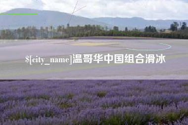 十堰温哥华中国组合滑冰