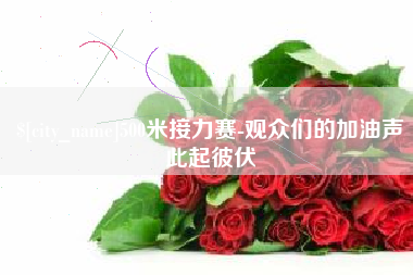 十堰500米接力赛-观众们的加油声此起彼伏