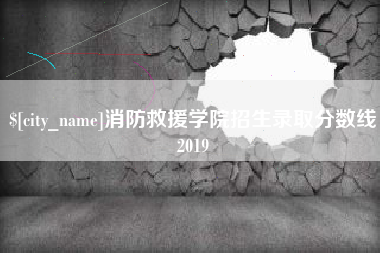 十堰消防救援学院招生录取分数线2019