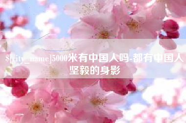 十堰5000米有中国人吗-都有中国人坚毅的身影