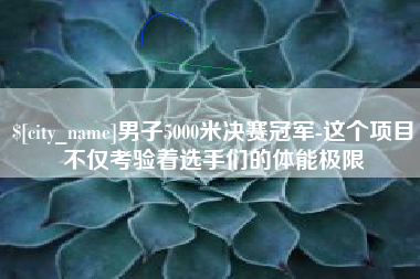 十堰男子5000米决赛冠军-这个项目不仅考验着选手们的体能极限