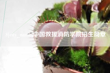 十堰中国救援消防学院招生简章