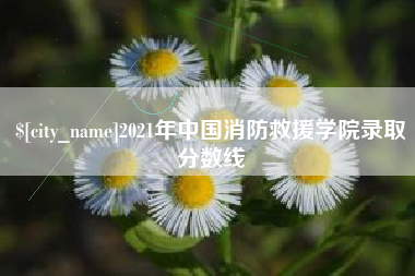 十堰2021年中国消防救援学院录取分数线