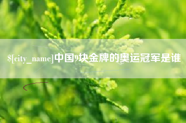 十堰中国9块金牌的奥运冠军是谁