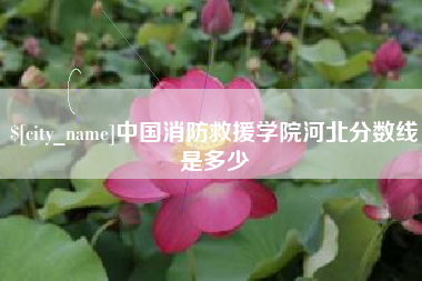 十堰中国消防救援学院河北分数线是多少