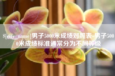 十堰男子5000米成绩对照表-男子5000米成绩标准通常分为不同等级