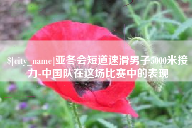 十堰亚冬会短道速滑男子5000米接力-中国队在这场比赛中的表现