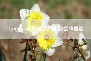 十堰中国拿下第9枚金牌是谁