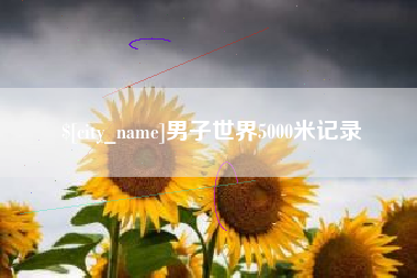 十堰男子世界5000米记录