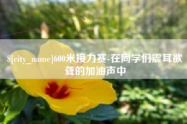 十堰600米接力赛-在同学们震耳欲聋的加油声中