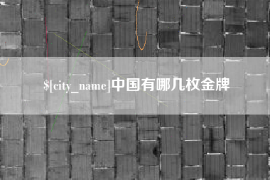 十堰中国有哪几枚金牌