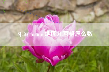 十堰地图九宫格怎么数