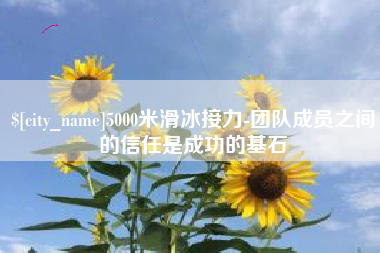十堰5000米滑冰接力-团队成员之间的信任是成功的基石