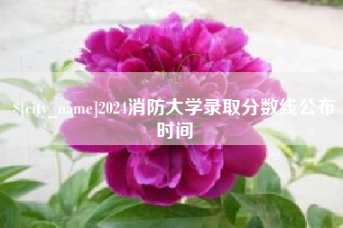十堰2024消防大学录取分数线公布时间
