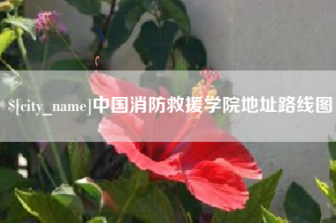 十堰中国消防救援学院地址路线图