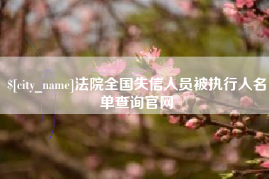 十堰法院全国失信人员被执行人名单查询官网