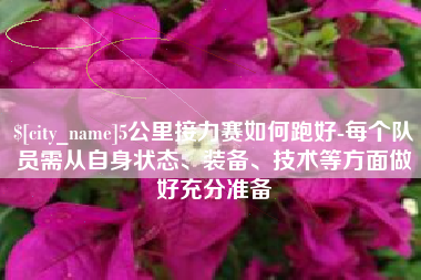 十堰5公里接力赛如何跑好-每个队员需从自身状态、装备、技术等方面做好充分准备