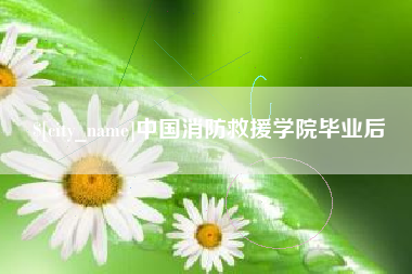 十堰中国消防救援学院毕业后