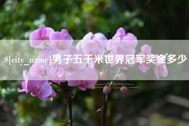 十堰男子五千米世界冠军奖金多少