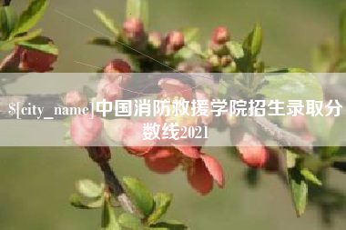 十堰中国消防救援学院招生录取分数线2021