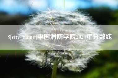 十堰中国消防学院2024年分数线