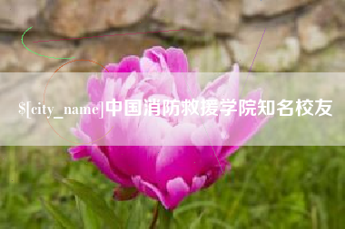 十堰中国消防救援学院知名校友