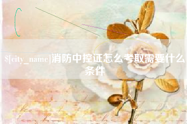 十堰消防中控证怎么考取需要什么条件