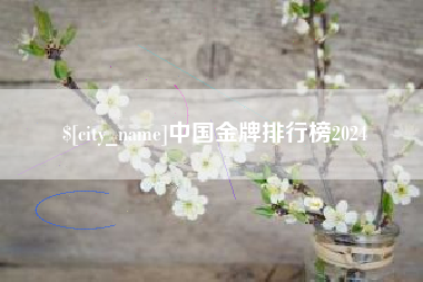 十堰中国金牌排行榜2024