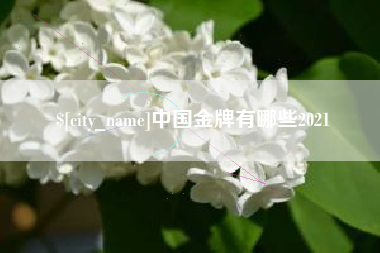 十堰中国金牌有哪些2021